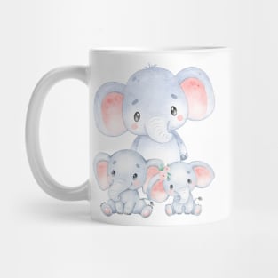 Cute Baby Elephants Mug